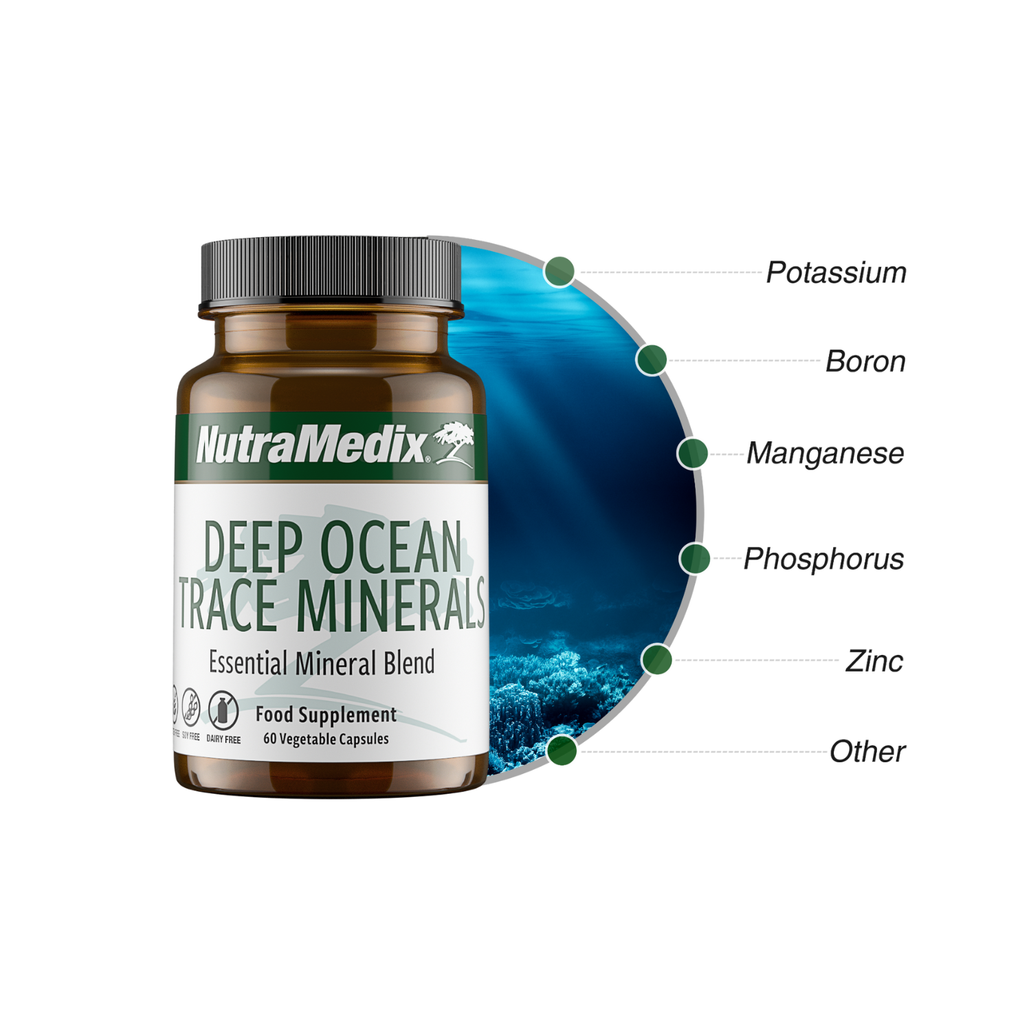 Deep Ocean Trace Minerals Nutramedix Kapseln 60 Stück