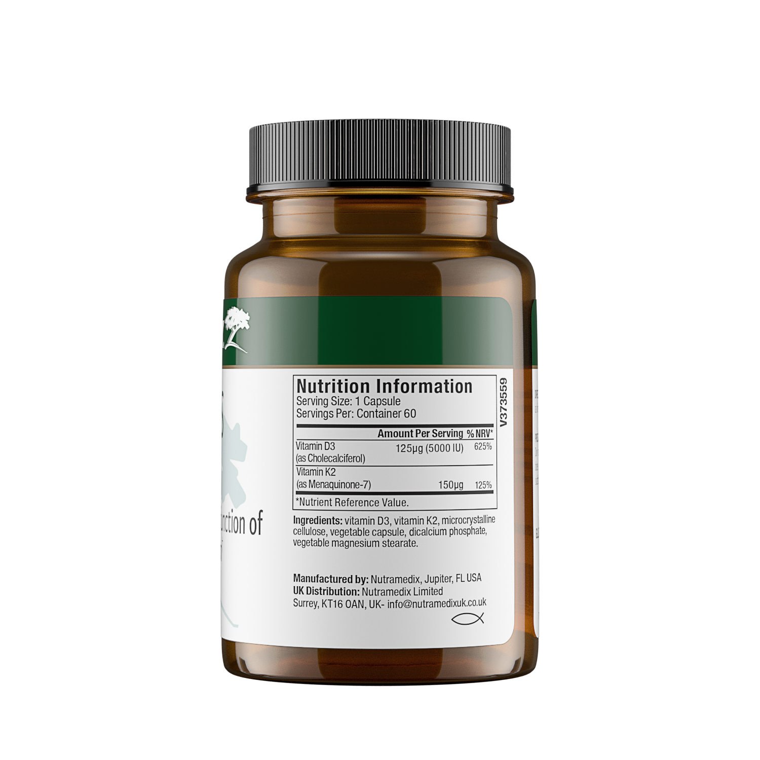 Vitamin D3 &amp; K2 Nutramedix capsules