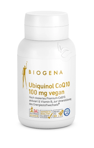Ubiquinol CoQ10 100 mg vegano Biogena cápsulas 60 piezas