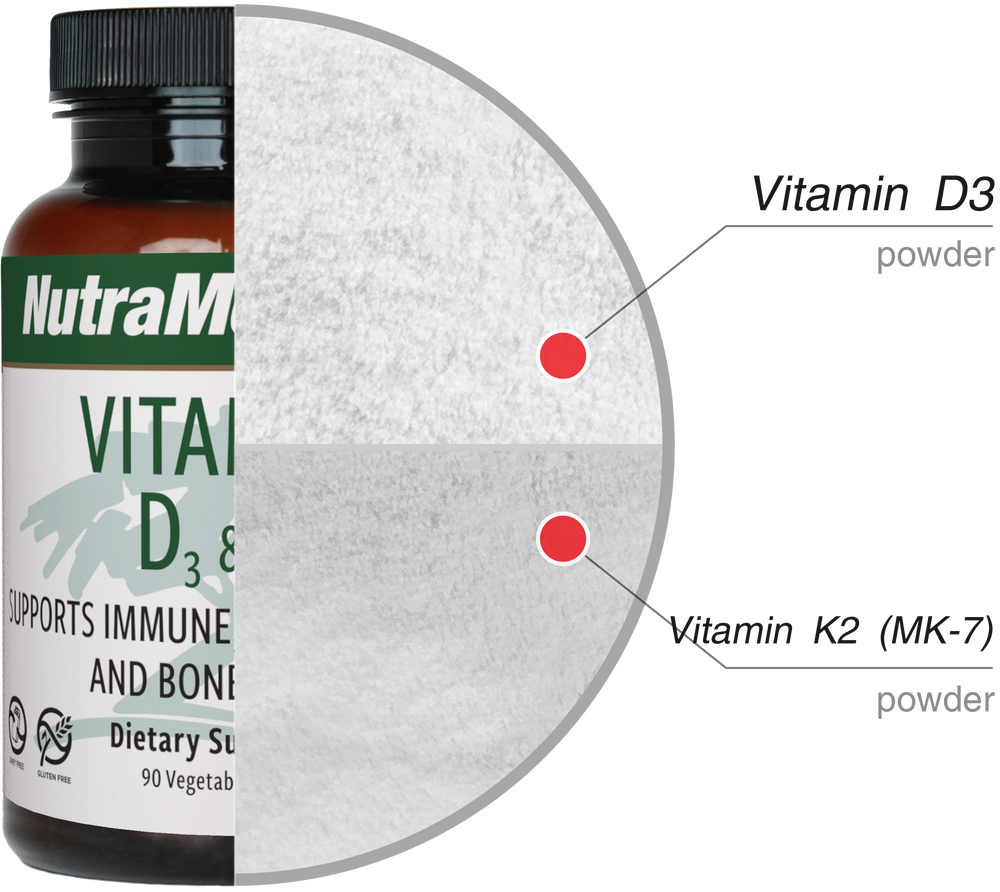 Vitamin D3 & K2 Nutramedix Kapseln